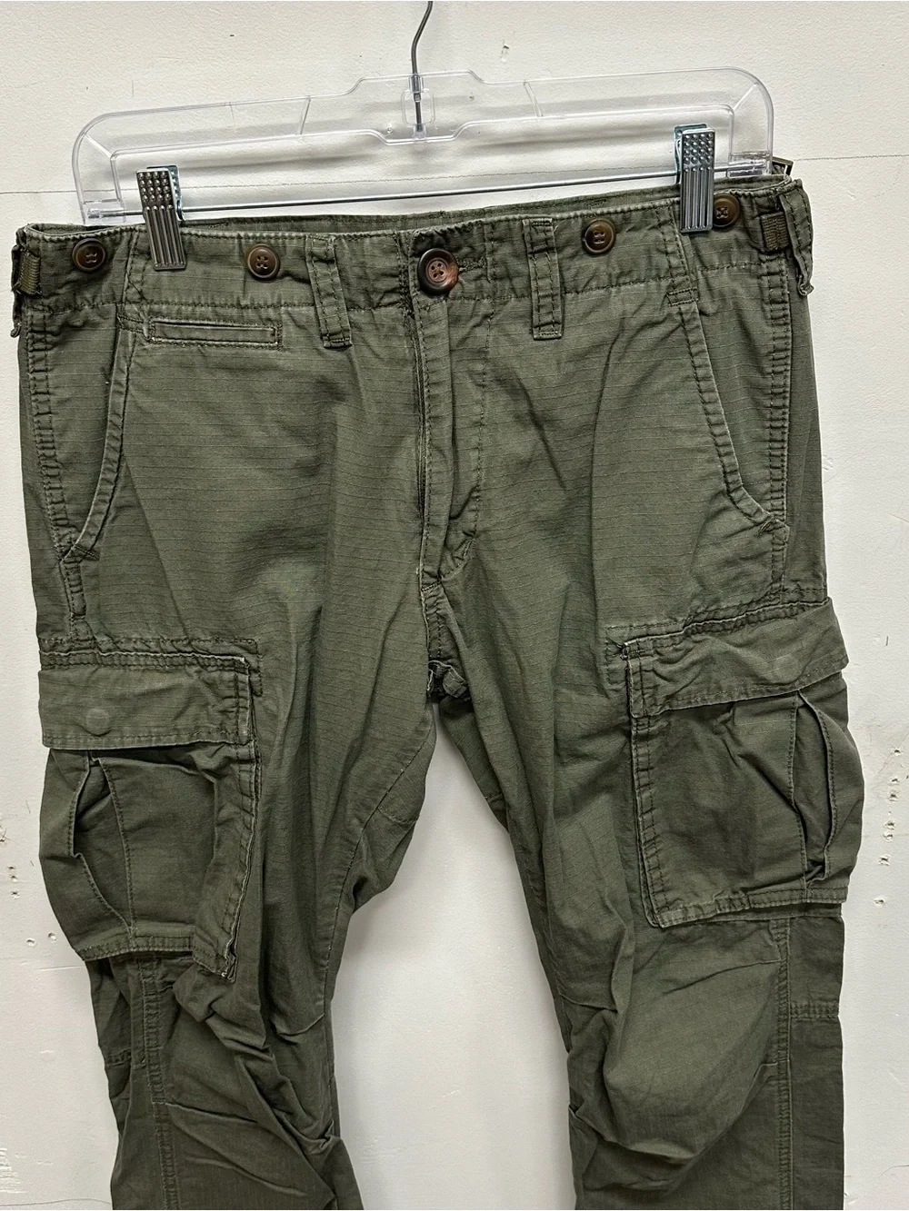 Mnml men’s cargo utility pants army green adjustable size 31 grunge military